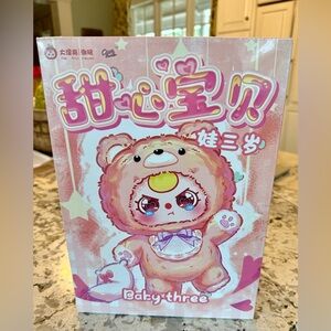 Baby Three Sweet Baby 400% Series Plush Blind Box-new sealed blind box